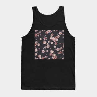Gentle pattern with pink tropical flowers Tank Top
